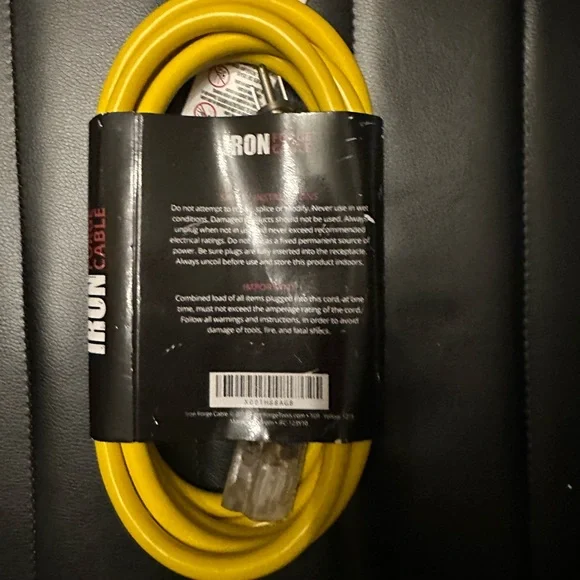 🆕IRON FORGE CABLE 25 ft Lighted Outdoor Extension Cord - 12/3 SJTW Heavy… - Picture 8 of 8
